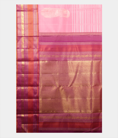 Pink Handwoven Kanjivaram Silk Saree T2251834