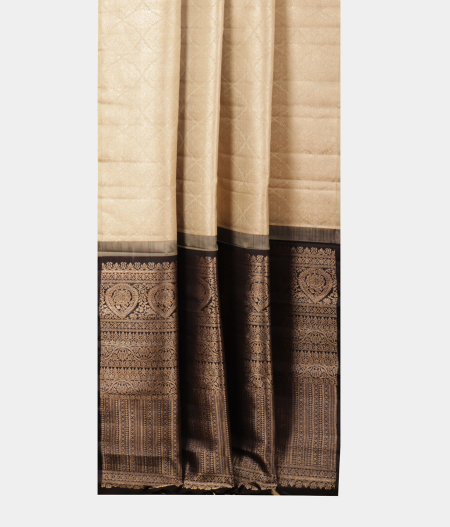 Beige Handwoven Kanjivaram Silk Saree T2251862