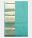 Turquoise Blue Handwoven Kanjivaram Silk Saree T220356 3