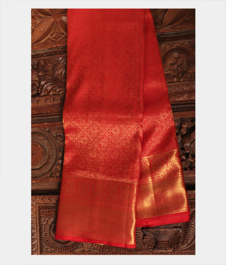 Red Handwoven Kanjivaram Silk Saree T205770-image