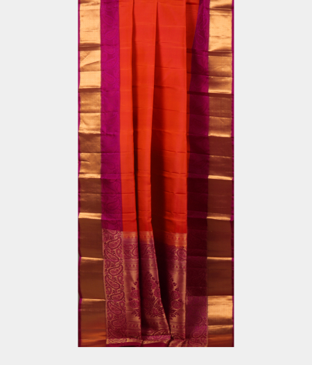 Orange Soft Silk Saree T2247382