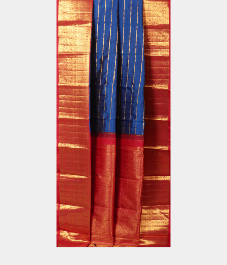 Blue Handwoven Kanjivaram Silk Saree T2233932