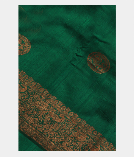 Green Banaras Tussar Saree T226834-image