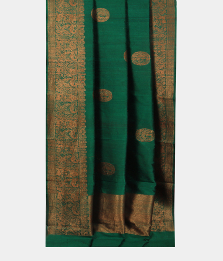 Green Banaras Tussar Saree T2268342