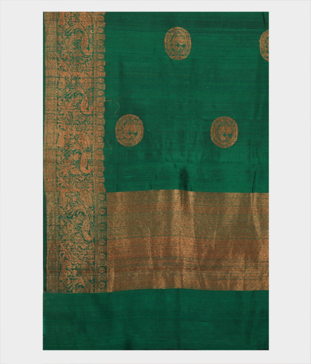 Green Banaras Tussar Saree T2268344