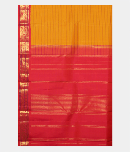 Yellow Handwoven Kanjivaram Silk Saree T2254814