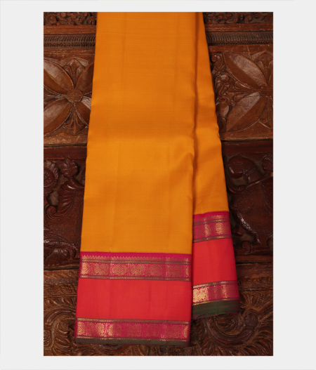 Yellow Handwoven Kanjivaram Silk Saree T223064-image