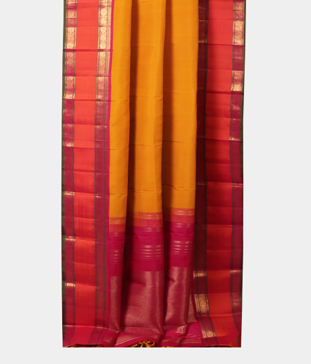Yellow Handwoven Kanjivaram Silk Saree T2230642