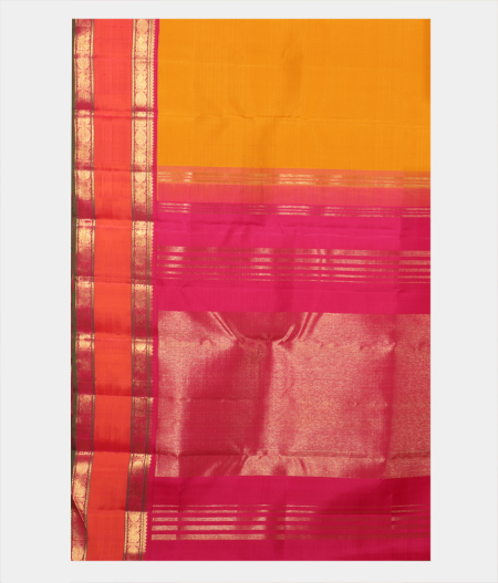 Yellow Handwoven Kanjivaram Silk Saree T2230644