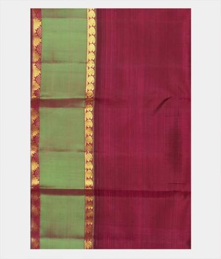 Yellow and Orange Handwoven Kanjivaram Silk Saree T2194563