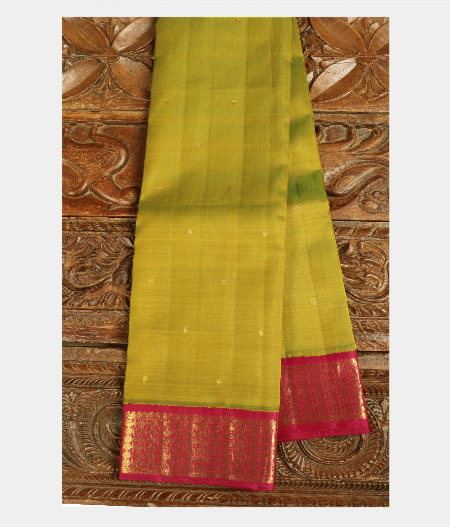 Light Green Handwoven Kanjivaram Silk Saree T218031-image