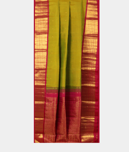 Light Green Handwoven Kanjivaram Silk Saree T2180312