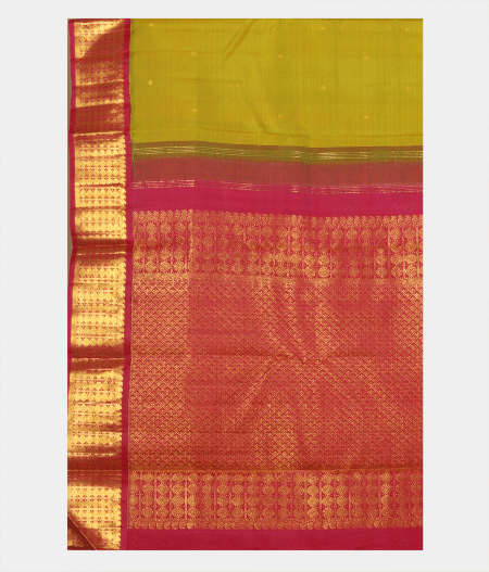 Light Green Handwoven Kanjivaram Silk Saree T2180314