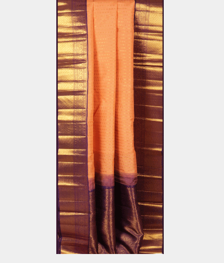 Peach Handwoven Kanjivaram Silk Saree T2191442
