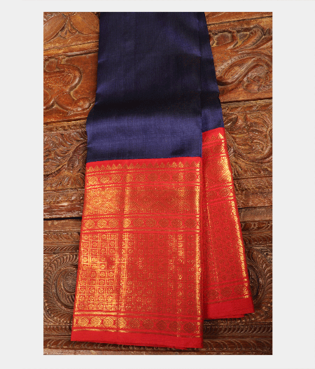 Blue Handwoven Kanjivaram Silk Saree T226763-image