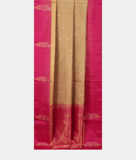 Beige Soft Silk Saree T2013702