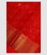 Reddish Orange Soft Silk Saree T2079591