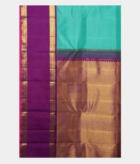 Blue Handwoven Kanjivaram Saree T2199564