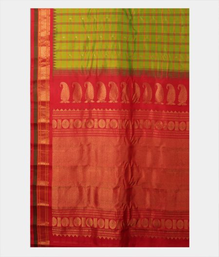 Green Gadwal Silk Saree T1878714