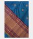 Peacock Blue Gadwal Silk Saree T2231741