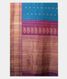 Peacock Blue Gadwal Silk Saree T2231744