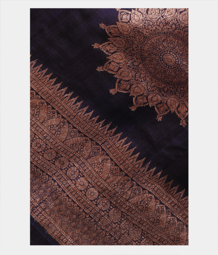 Blue Banaras Tussar Saree T226845-image