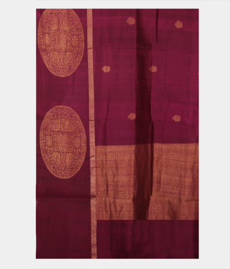 Burgundy Banaras Tussar Saree T2268404