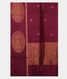 Burgundy Banaras Tussar Saree T2268404