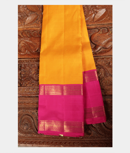 Yellow Handwoven Kanjivaram Saree T226299-image