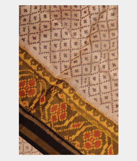 White Patola Silk Saree T185583-image