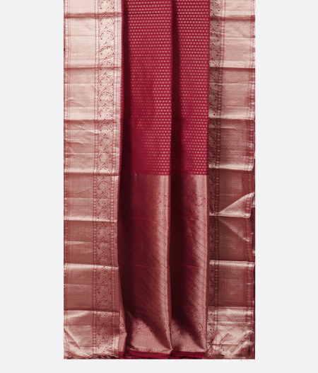 Burgundy Handwoven Kanjivaram Silk Saree T2139162