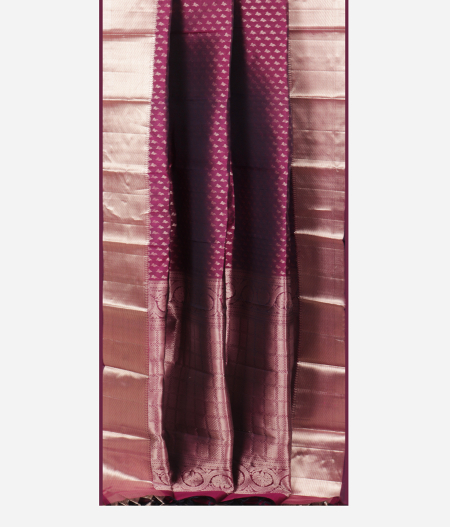 Purple Handwoven Kanjivaram Silk Saree T2212342