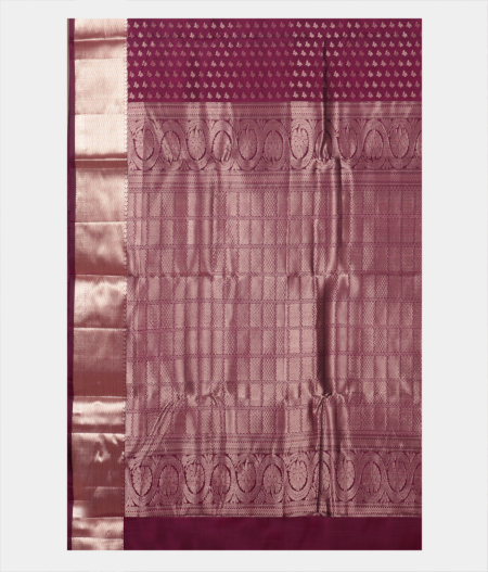 Purple Handwoven Kanjivaram Silk Saree T2212344