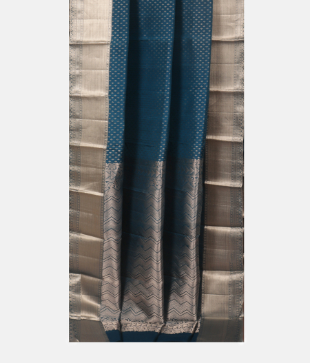 Blue Handwoven Kanjivaram Silk Saree T2212012