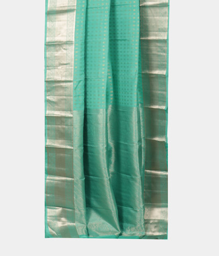 Turquoise Green Handwoven Kanjivaram Silk Saree T2212732