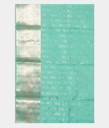 Turquoise Green Handwoven Kanjivaram Silk Saree T2212733