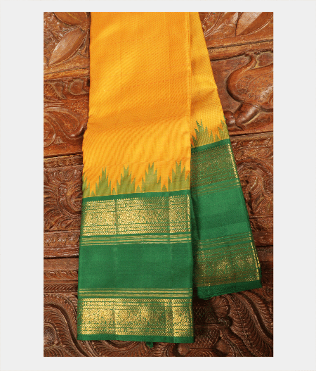 Yellow Handwoven Kanjivaram Saree T196789-image