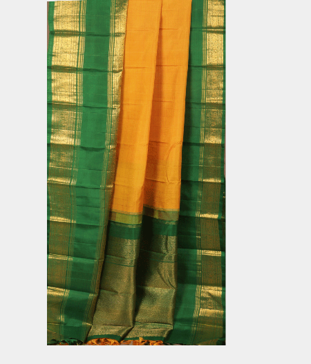 Yellow  Handwoven Kanjivaram Saree T1967892
