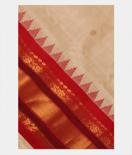 Beige Gadwal Silk Saree T205054-image