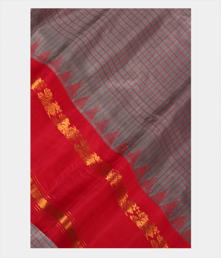 Grey Gadwal Silk Saree T205046-image