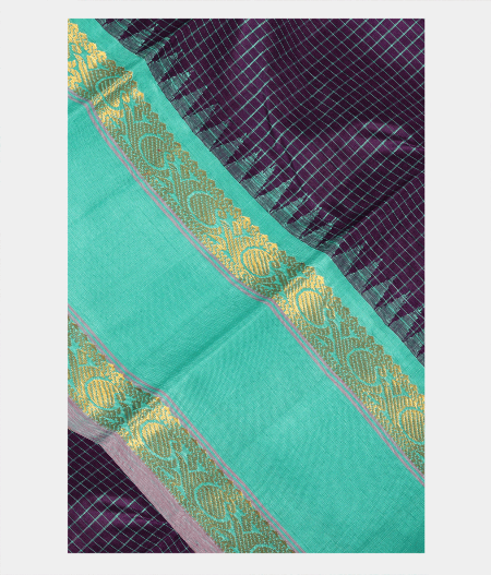 Purple Handwoven Kanjivaram Silk Saree T224857-image