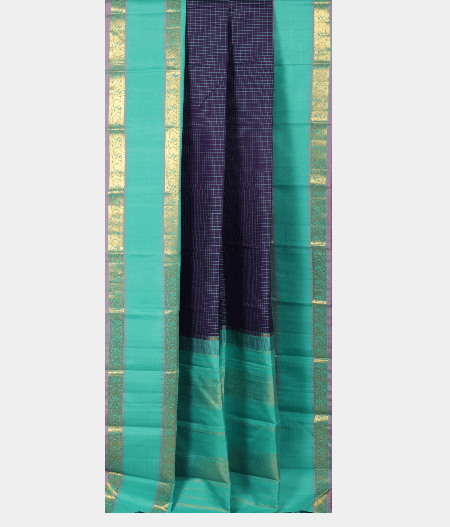 Purple Handwoven Kanjivaram Silk Saree T2248572