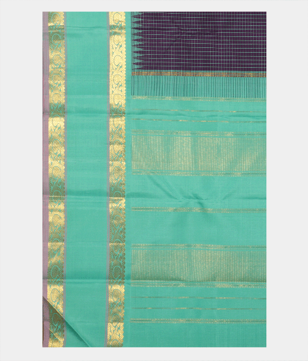 Purple Handwoven Kanjivaram Silk Saree T2248574