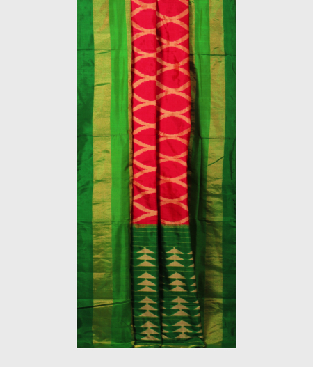 Pink Ikat Silk Saree T1865892