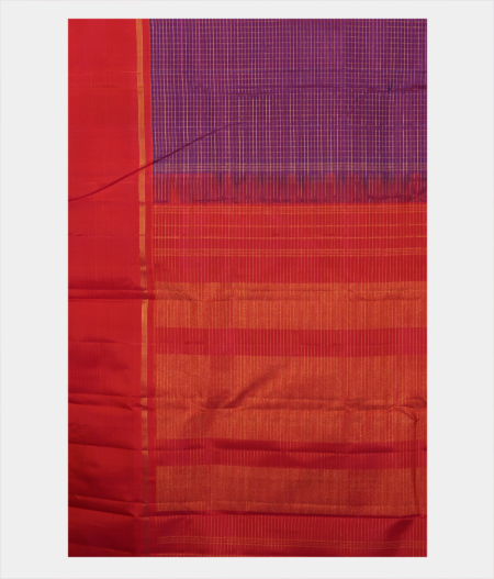 Purple Handwoven Kanjivaram Silk Saree T2252804
