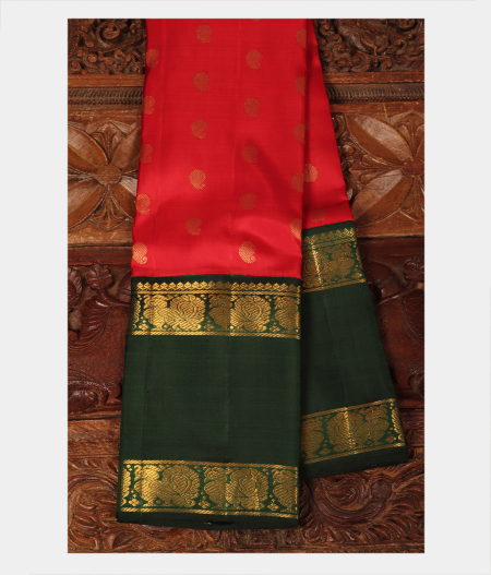 Red Handwoven Kanjivaram Silk Saree T225769-image