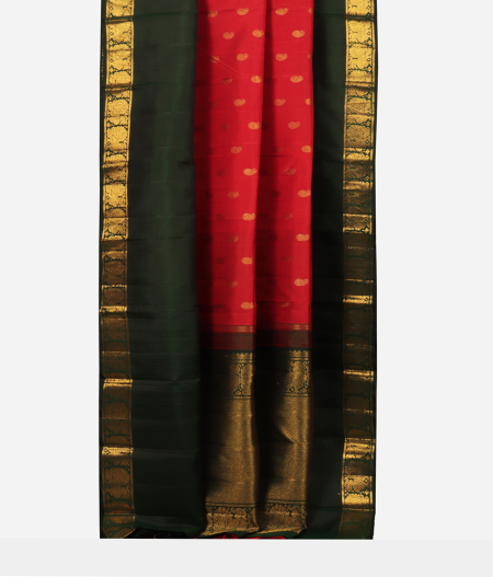 Red Handwoven Kanjivaram Silk Saree T2257692