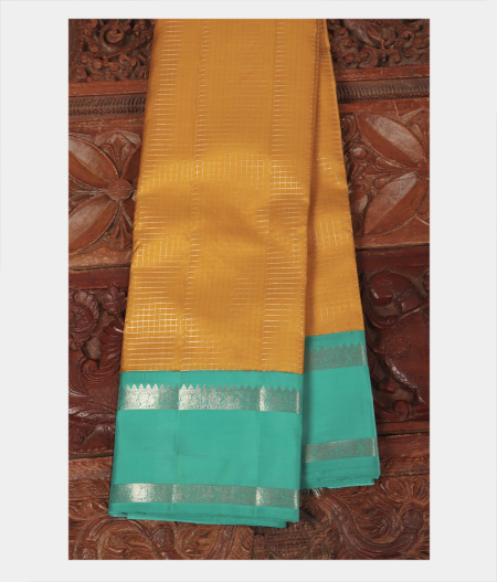 Yellow Handwoven Kanjivaram Silk Saree T226034-image