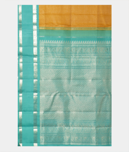 Yellow Handwoven Kanjivaram Silk Saree T2260344