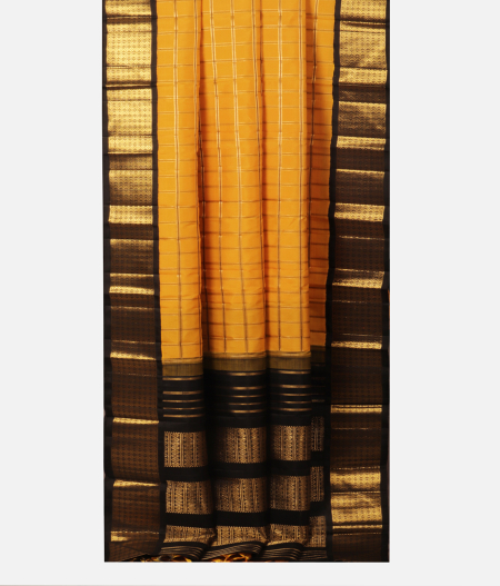 Yellow Handwoven Kanjivaram Silk Saree T2182192
